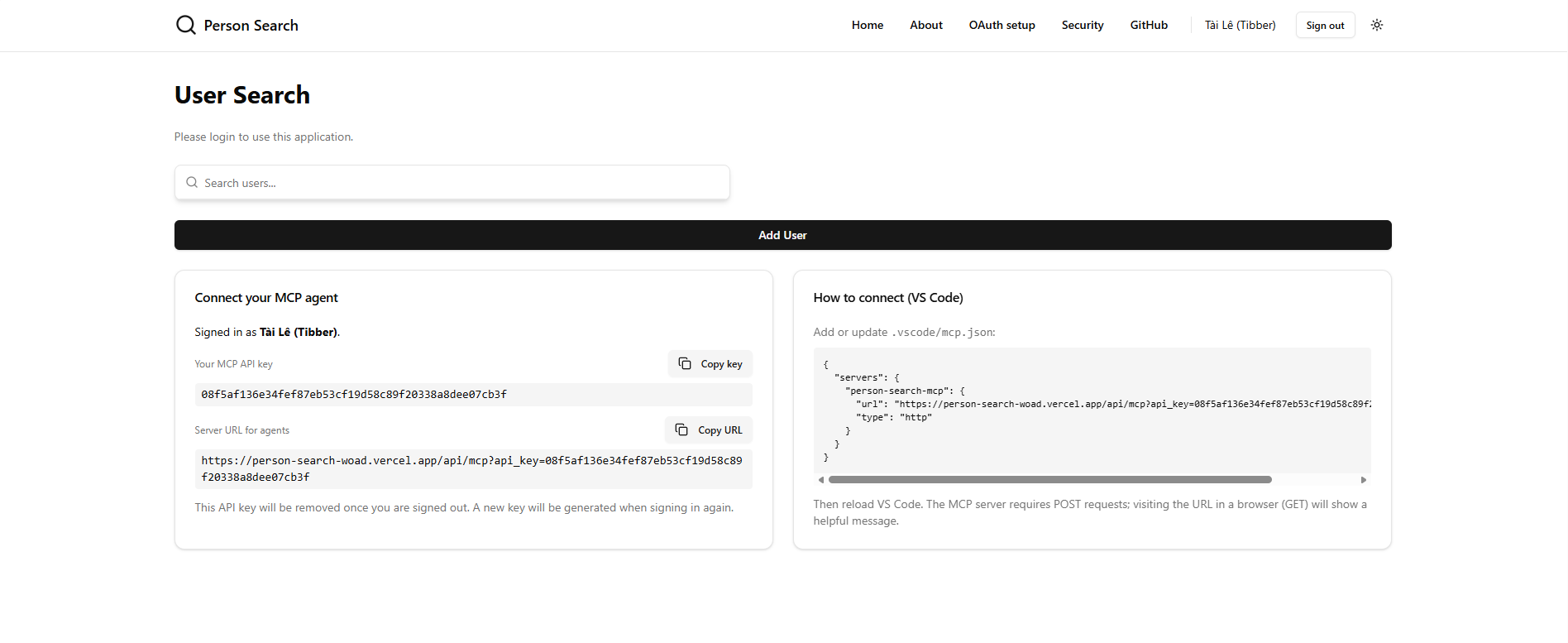 Person Search project preview 1