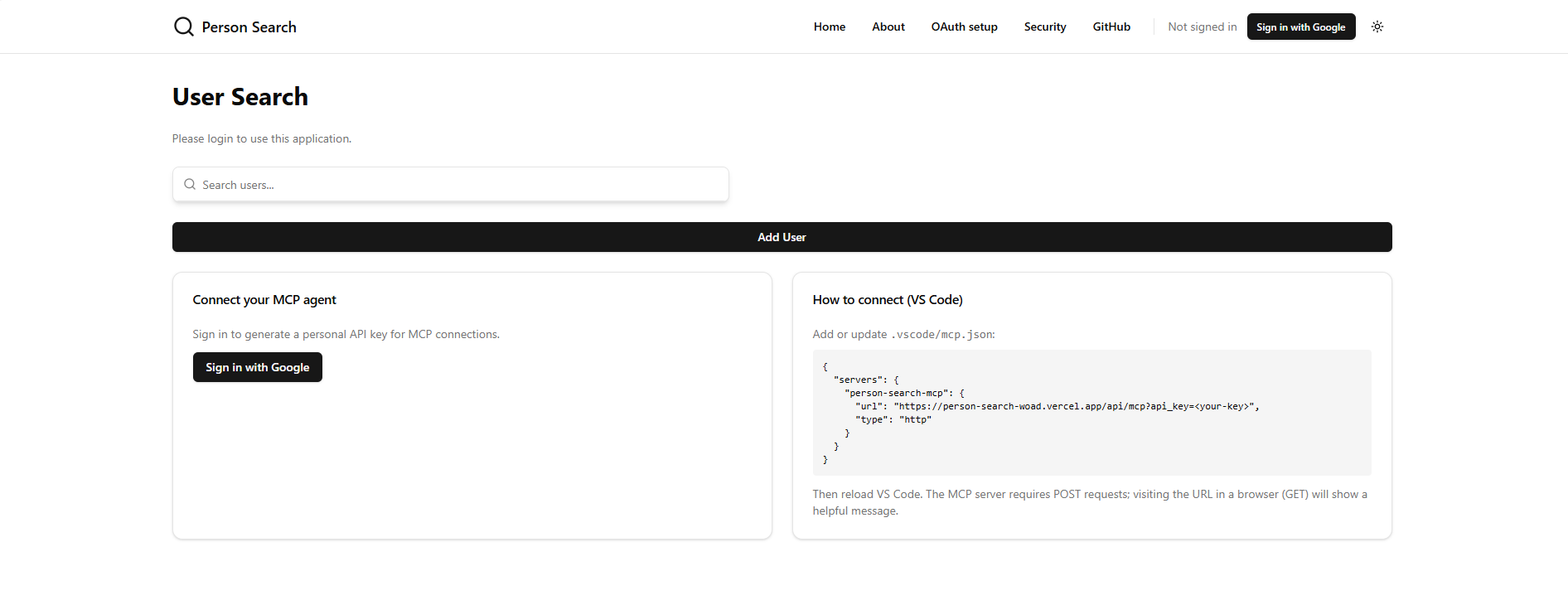 Person Search project preview 3