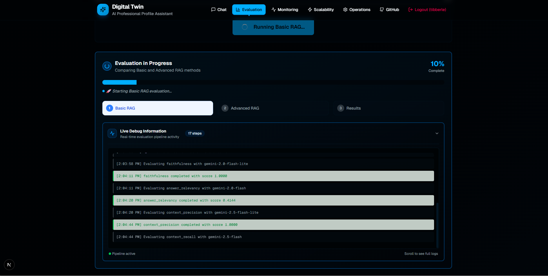 Digital Twin RAG System project preview 7
